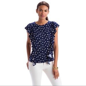 Vineyard Vines sleeveless ruffle knit top